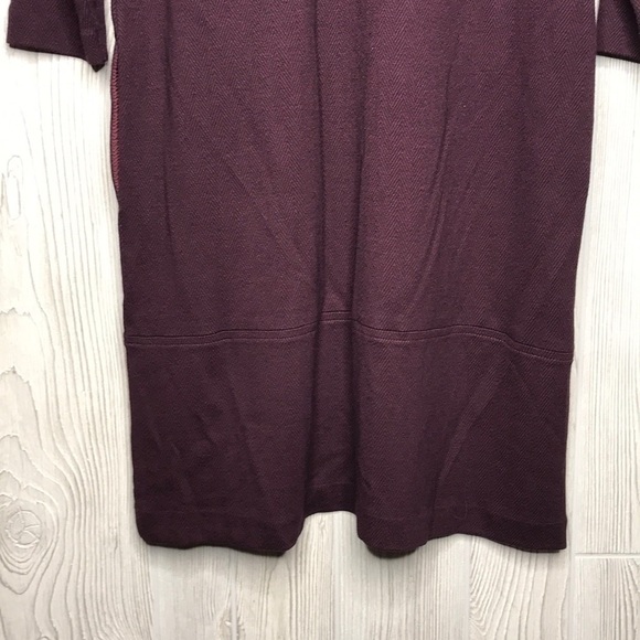 J.Jill Ponte Red Black Chevron Dress Small - Picture 5 of 16